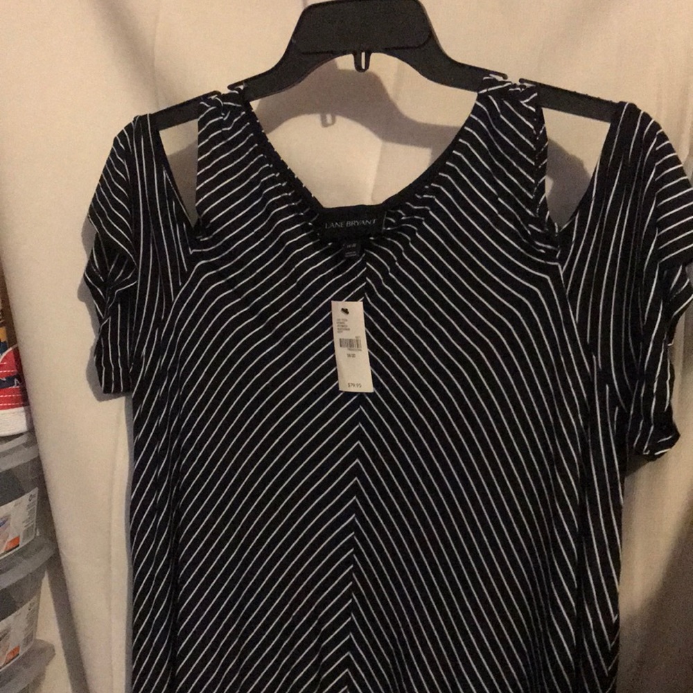 Black/white maxi dress